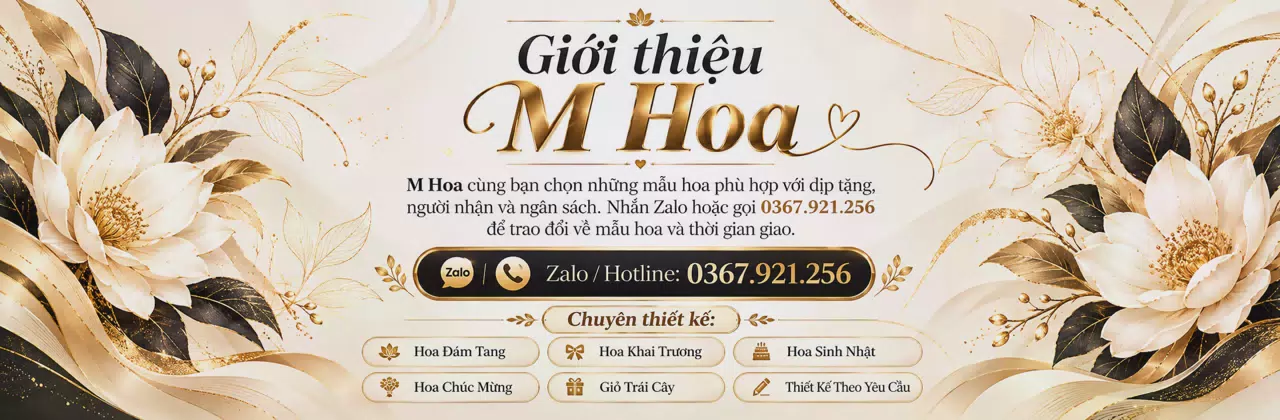 Ảnh bìa Shop hoa tươi Xã Tập Ngãi Vĩnh Long - Tư vấn mẫu hoa hợp ngân sách